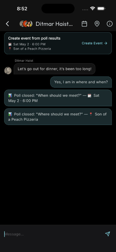 Event created